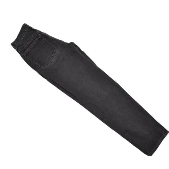 Levis 550 Vintage Y2K Black Cotton Denim Mom High Waist Tapered Leg Jeans 10 M - Picture 4 of 8